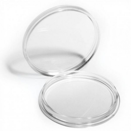 Plastová kapsle na mince/medaile-vnitřní průměr 34 mm/ vnější průměr 40 mm